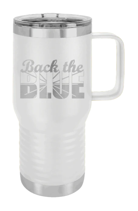 Back The Blue - 20oz Mug Laser Engraved - Image 15