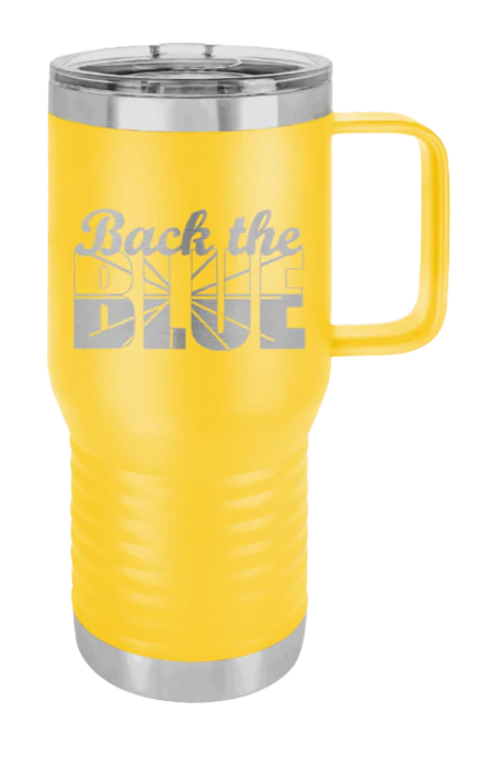 Back The Blue - 20oz Mug Laser Engraved - Image 16