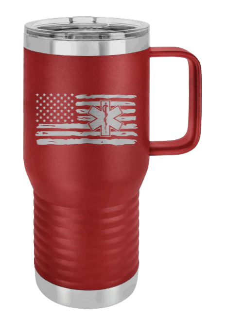 EMS Flag - 20oz Mug Laser Engraved - Image 7