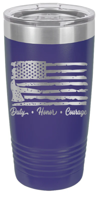 Firefighter Flag - 20oz Tumbler - Image 13