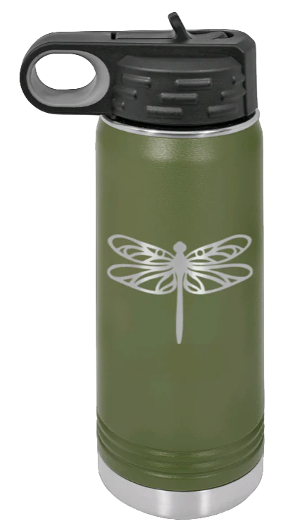 Dragonfly - 20oz Water Bottle Laser Engraved - Image 10