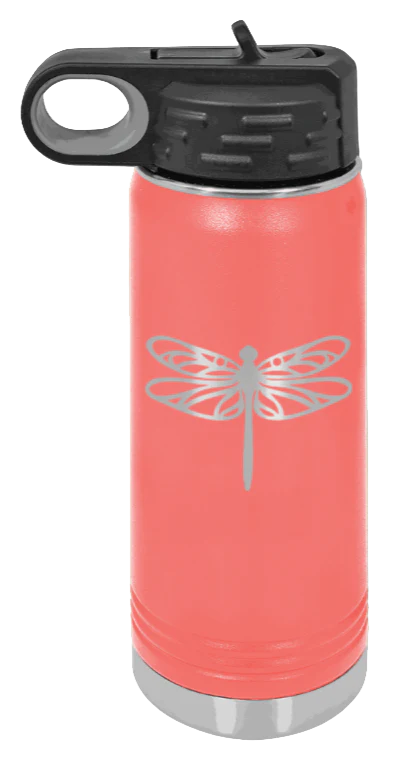 Dragonfly - 20oz Water Bottle Laser Engraved - Image 3
