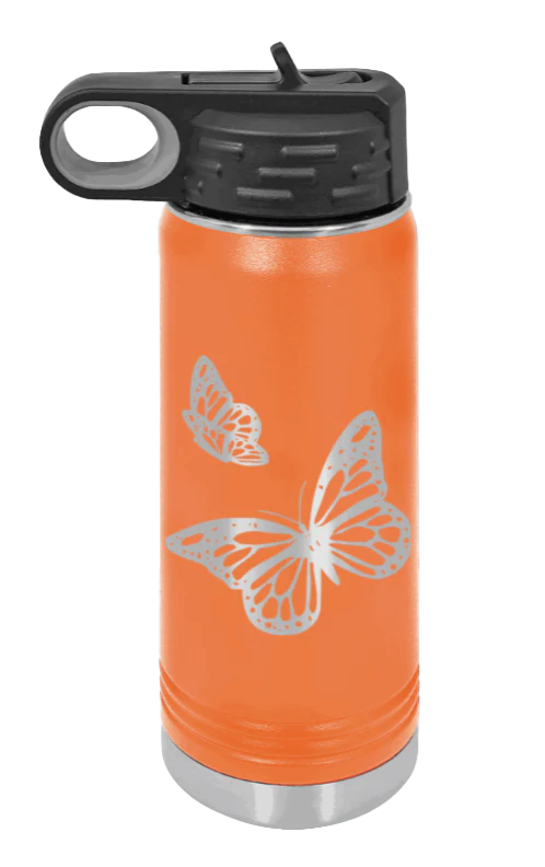 Butterflies - 20oz Water Bottle Laser Engraved - Image 10