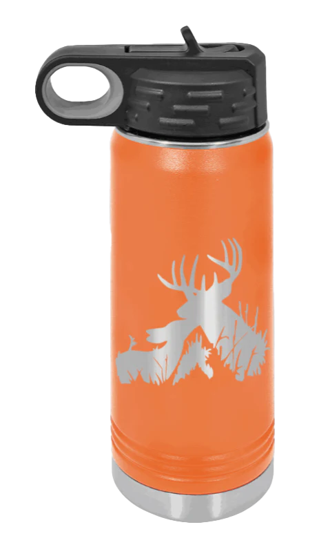 Buck & Doe - 20oz Water Bottle Laser Engraved - Image 10
