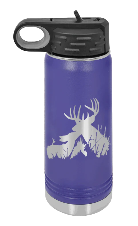 Buck & Doe - 20oz Water Bottle Laser Engraved - Image 12