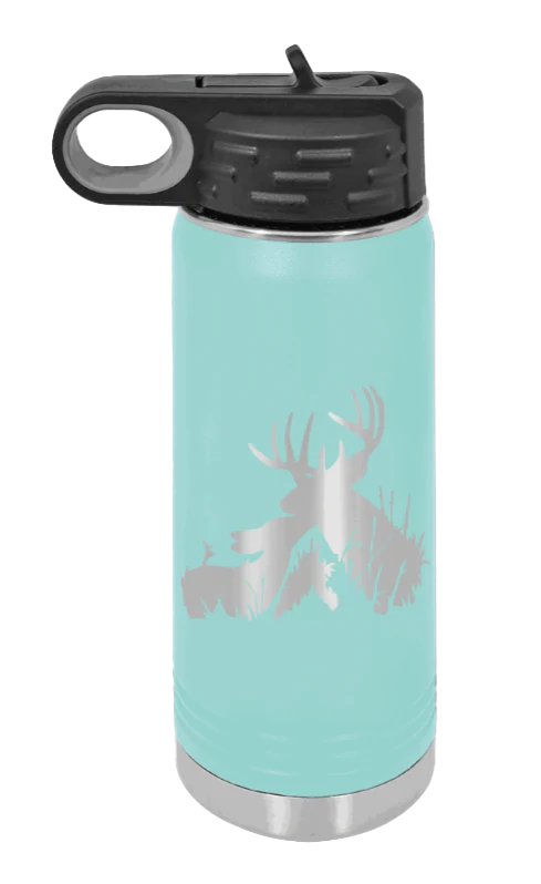 Buck & Doe - 20oz Water Bottle Laser Engraved - Image 14