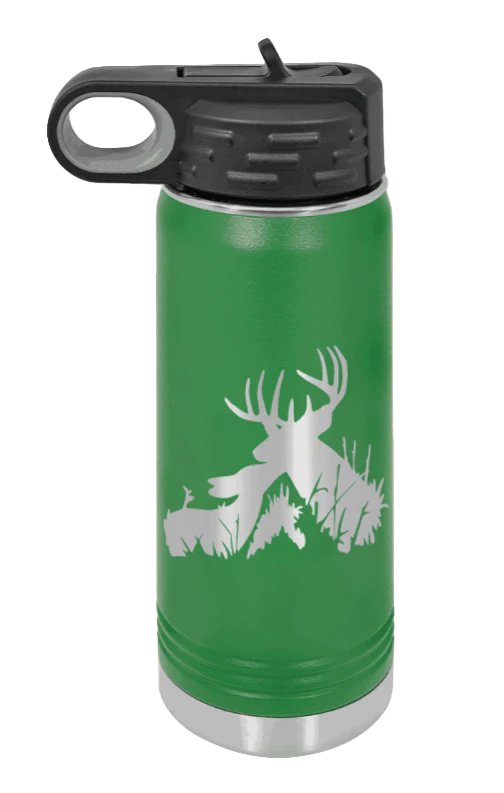 Buck & Doe - 20oz Water Bottle Laser Engraved - Image 4