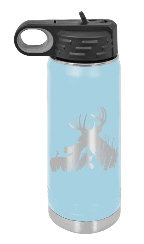 Buck & Doe - 20oz Water Bottle Laser Engraved - Image 5