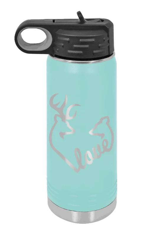Buck Doe Love - 20oz Water Bottle Laser Engraved - Image 14