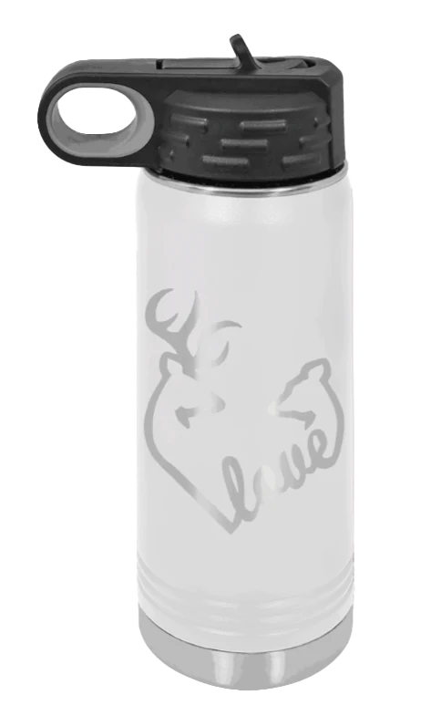Buck Doe Love - 20oz Water Bottle Laser Engraved - Image 15