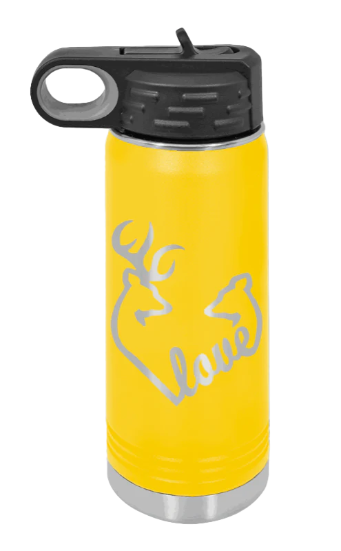 Buck Doe Love - 20oz Water Bottle Laser Engraved - Image 16
