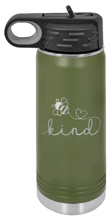 Bee Kind - 20oz Water Bottle Laser Engraved - Image 10