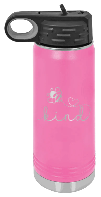 Bee Kind - 20oz Water Bottle Laser Engraved - Image 12