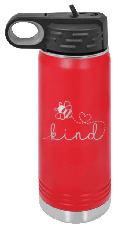 Bee Kind - 20oz Water Bottle Laser Engraved - Image 14