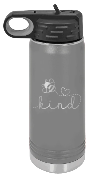 Bee Kind - 20oz Water Bottle Laser Engraved - Image 4