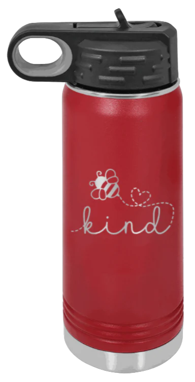 Bee Kind - 20oz Water Bottle Laser Engraved - Image 8