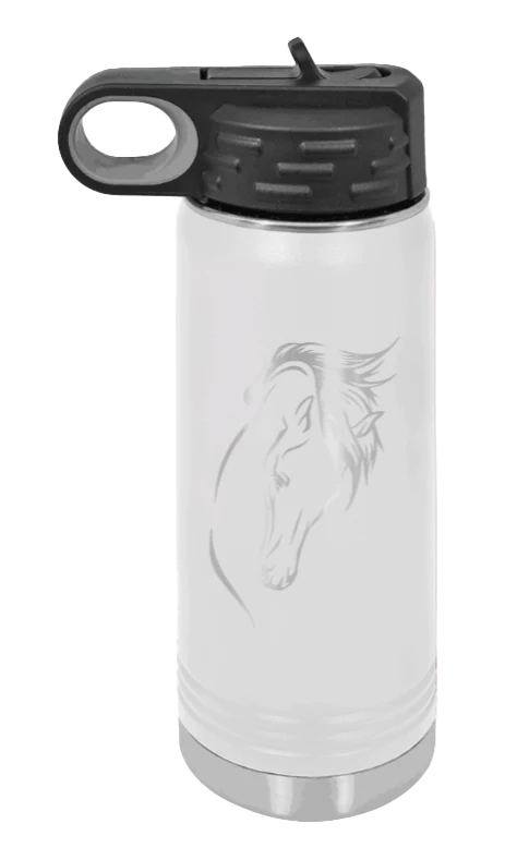 Horse 2 - 20oz Water Bottle Laser Engraved - Image 16