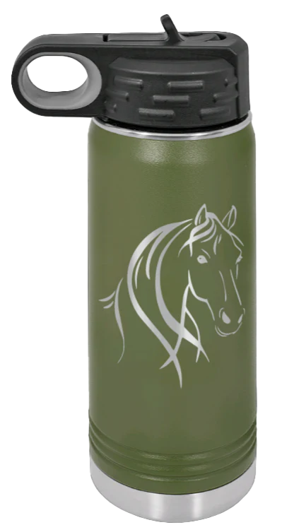 Horse - 20oz Water Bottle Laser Engraved - Image 10