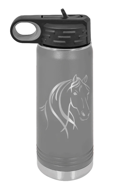 Horse - 20oz Water Bottle Laser Engraved - Image 4