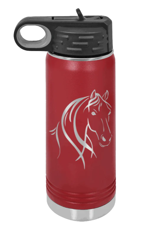 Horse - 20oz Water Bottle Laser Engraved - Image 8