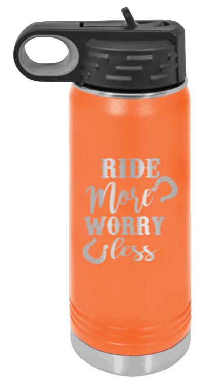 Ride More Worry Less - 20oz Mug Laser Engraved - Image 11