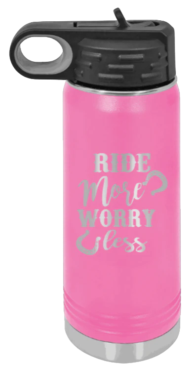 Ride More Worry Less - 20oz Mug Laser Engraved - Image 12