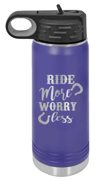 Ride More Worry Less - 20oz Mug Laser Engraved - Image 13