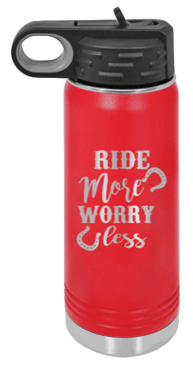 Ride More Worry Less - 20oz Mug Laser Engraved - Image 14
