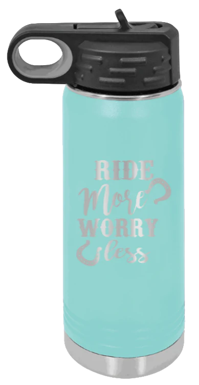 Ride More Worry Less - 20oz Mug Laser Engraved - Image 15