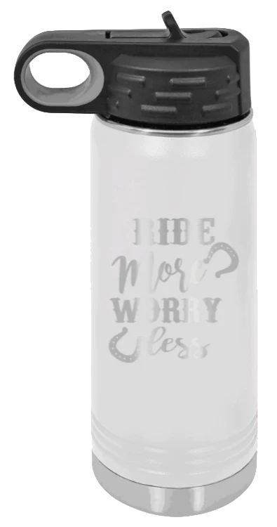 Ride More Worry Less - 20oz Mug Laser Engraved - Image 16