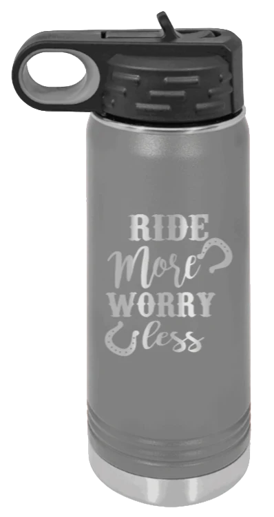 Ride More Worry Less - 20oz Mug Laser Engraved - Image 4