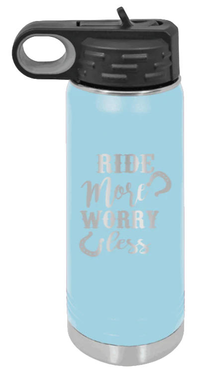 Ride More Worry Less - 20oz Mug Laser Engraved - Image 6