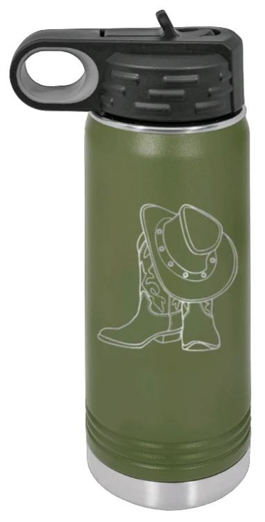 Cowboy Boots & Hat - 20oz Mug Laser Engraved - Image 10