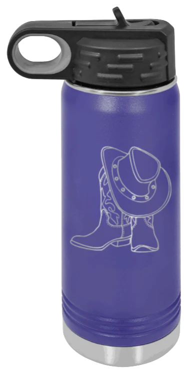 Cowboy Boots & Hat - 20oz Mug Laser Engraved - Image 13