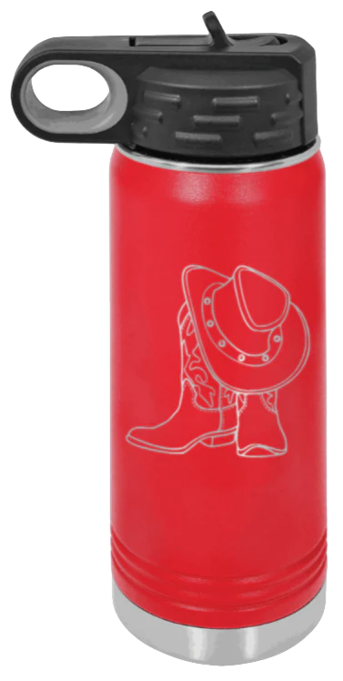 Cowboy Boots & Hat - 20oz Mug Laser Engraved - Image 14