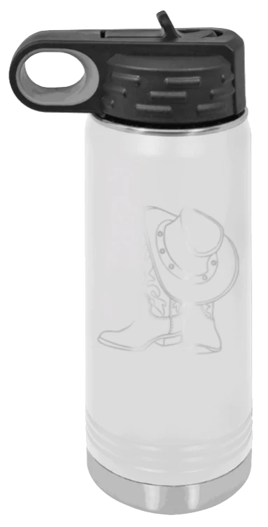 Cowboy Boots & Hat - 20oz Mug Laser Engraved - Image 16