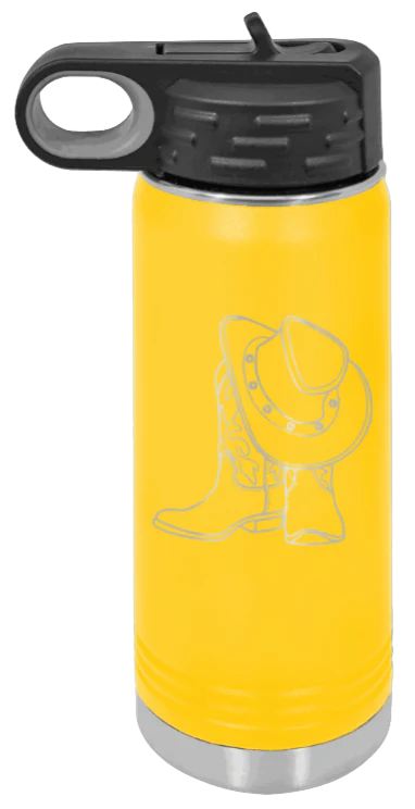 Cowboy Boots & Hat - 20oz Mug Laser Engraved - Image 17