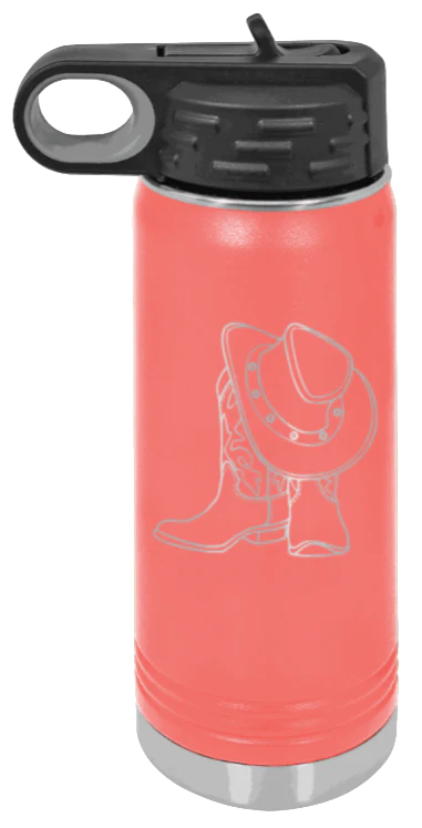 Cowboy Boots & Hat - 20oz Mug Laser Engraved - Image 3