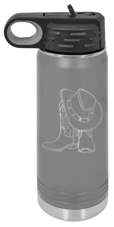 Cowboy Boots & Hat - 20oz Mug Laser Engraved - Image 4
