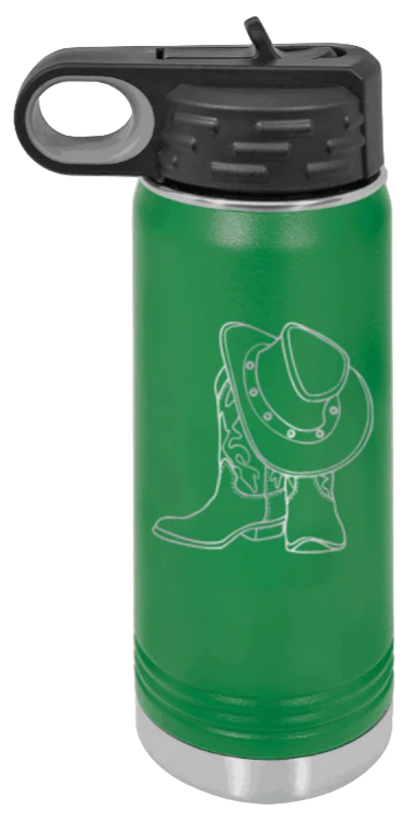 Cowboy Boots & Hat - 20oz Mug Laser Engraved - Image 5