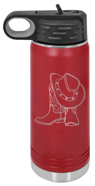 Cowboy Boots & Hat - 20oz Mug Laser Engraved - Image 8