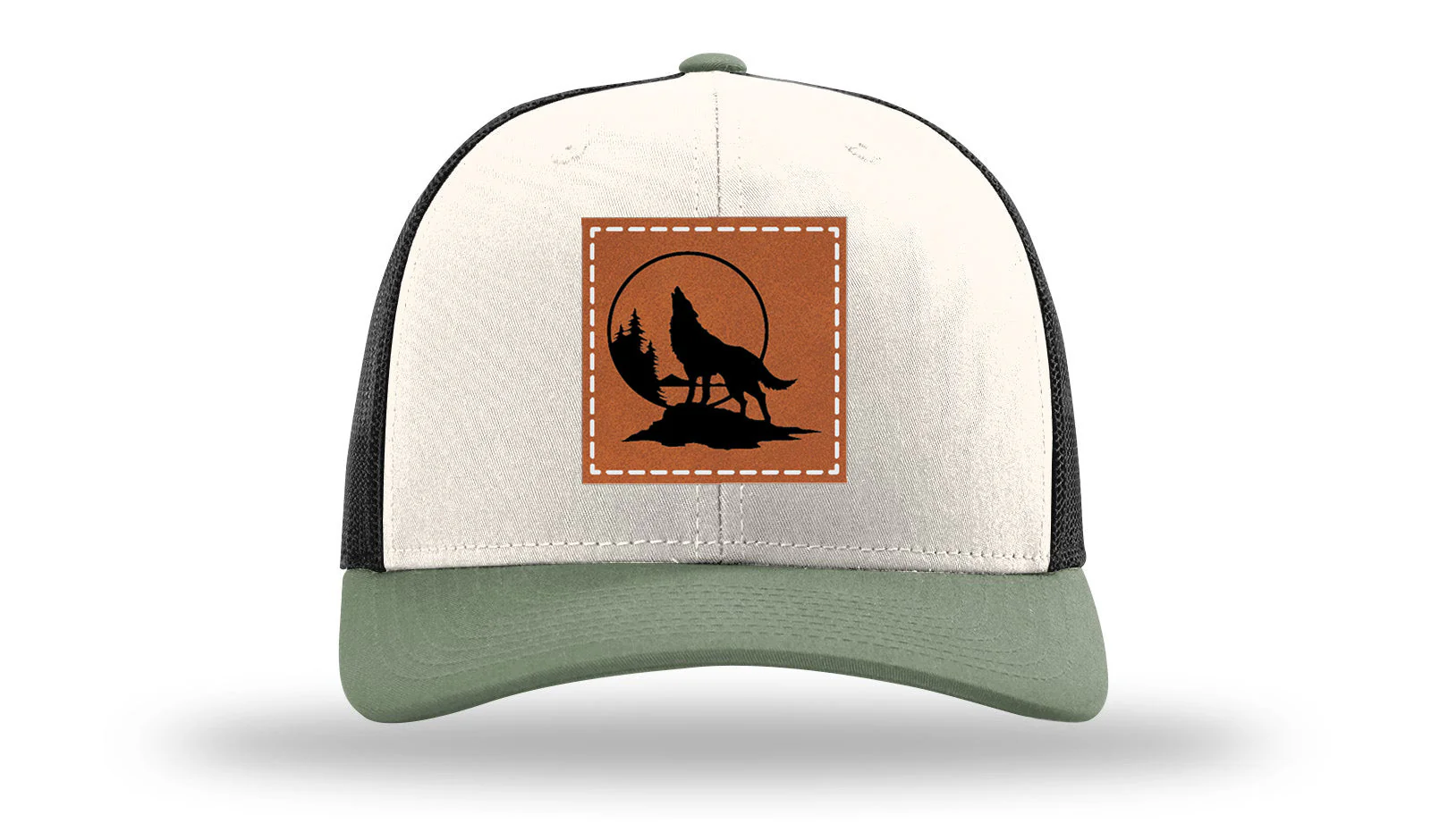 Wolf Leather Patch Richardson 112 Hat - Image 35