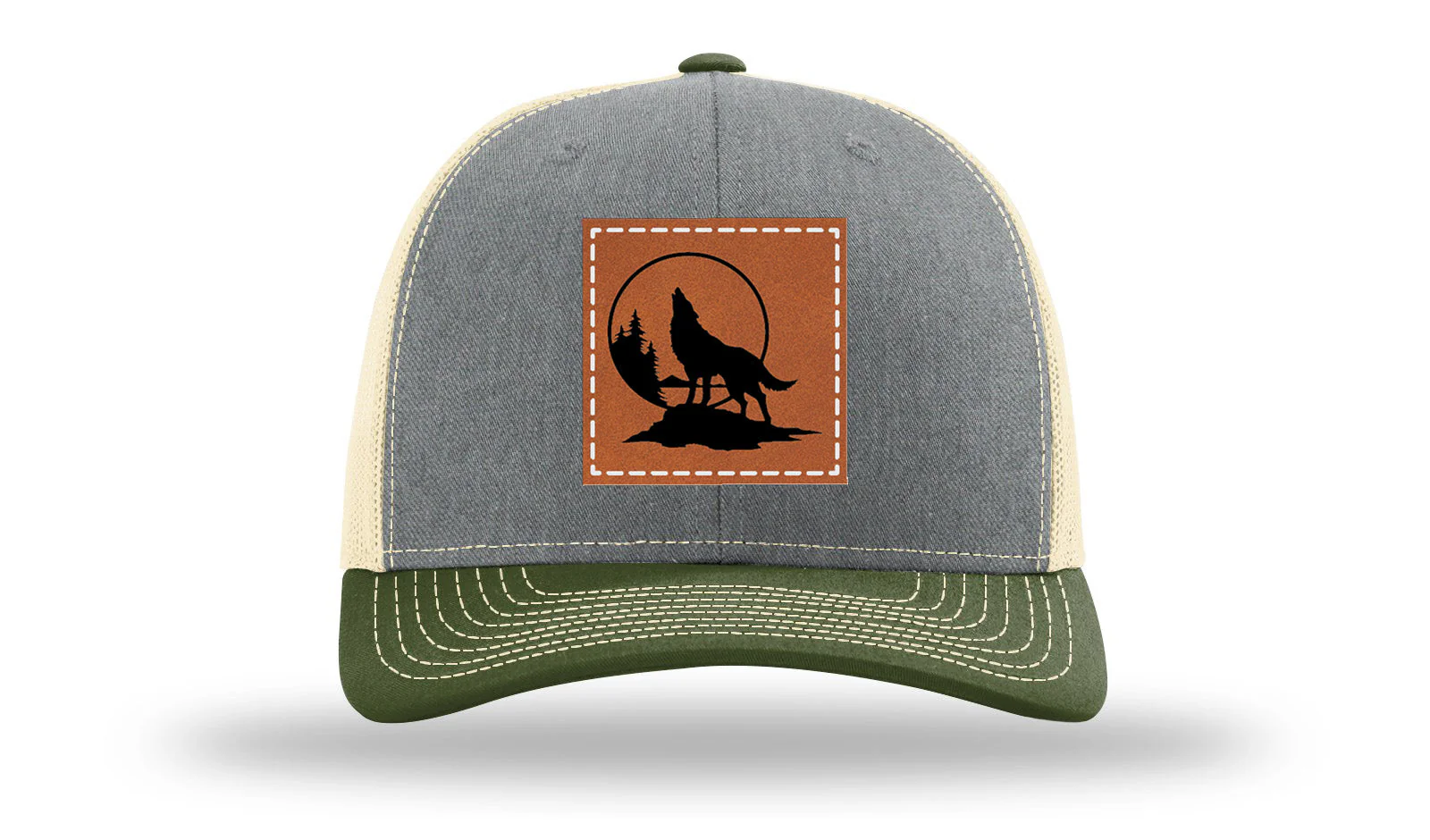 Wolf Leather Patch Richardson 112 Hat - Image 38