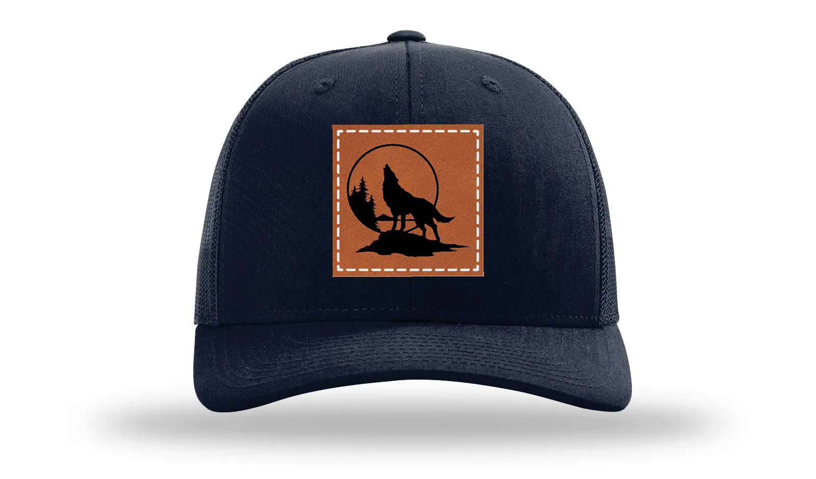 Wolf Leather Patch Richardson 112 Hat - Image 4