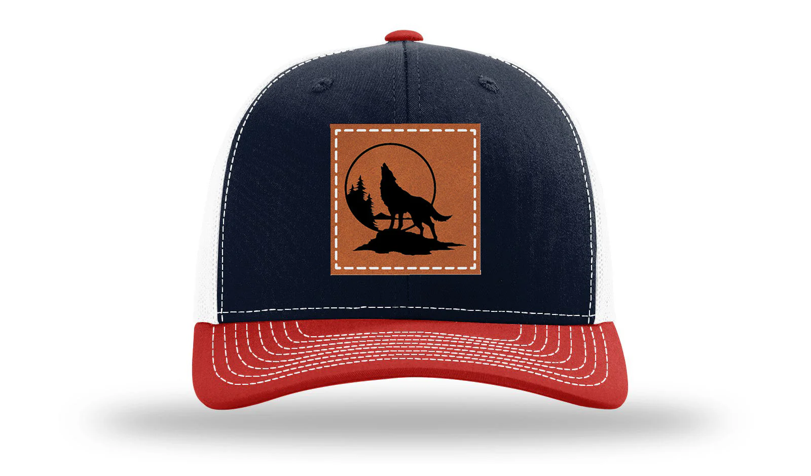 Wolf Leather Patch Richardson 112 Hat - Image 40