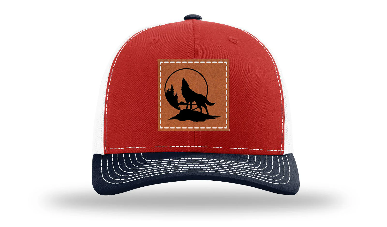 Wolf Leather Patch Richardson 112 Hat - Image 41