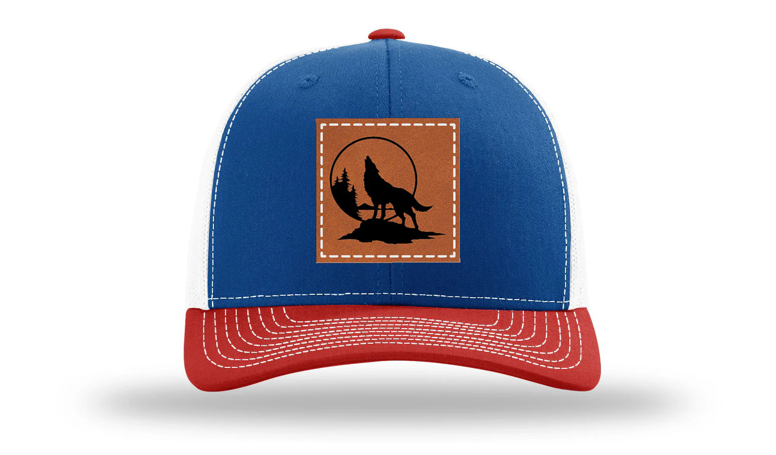 Wolf Leather Patch Richardson 112 Hat - Image 42