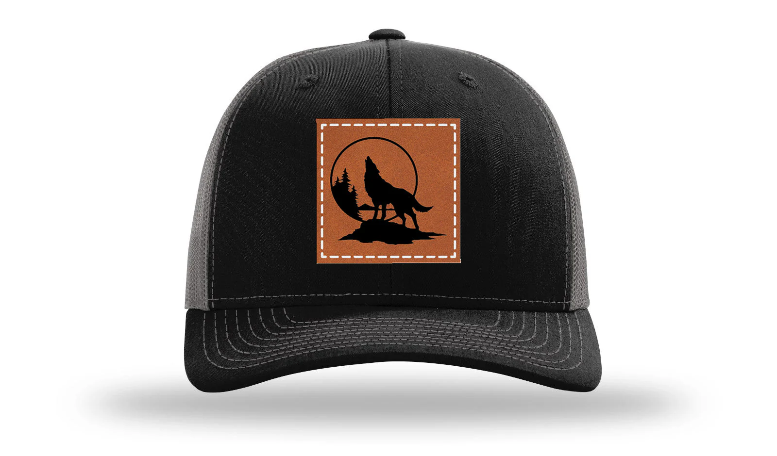 Wolf Leather Patch Richardson 112 Hat - Image 6