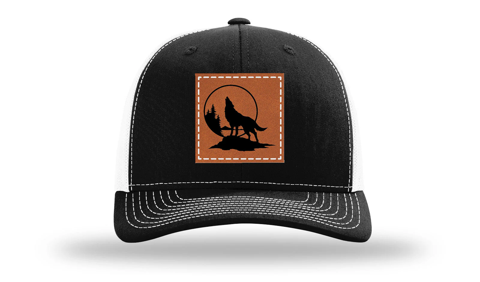 Wolf Leather Patch Richardson 112 Hat - Image 7