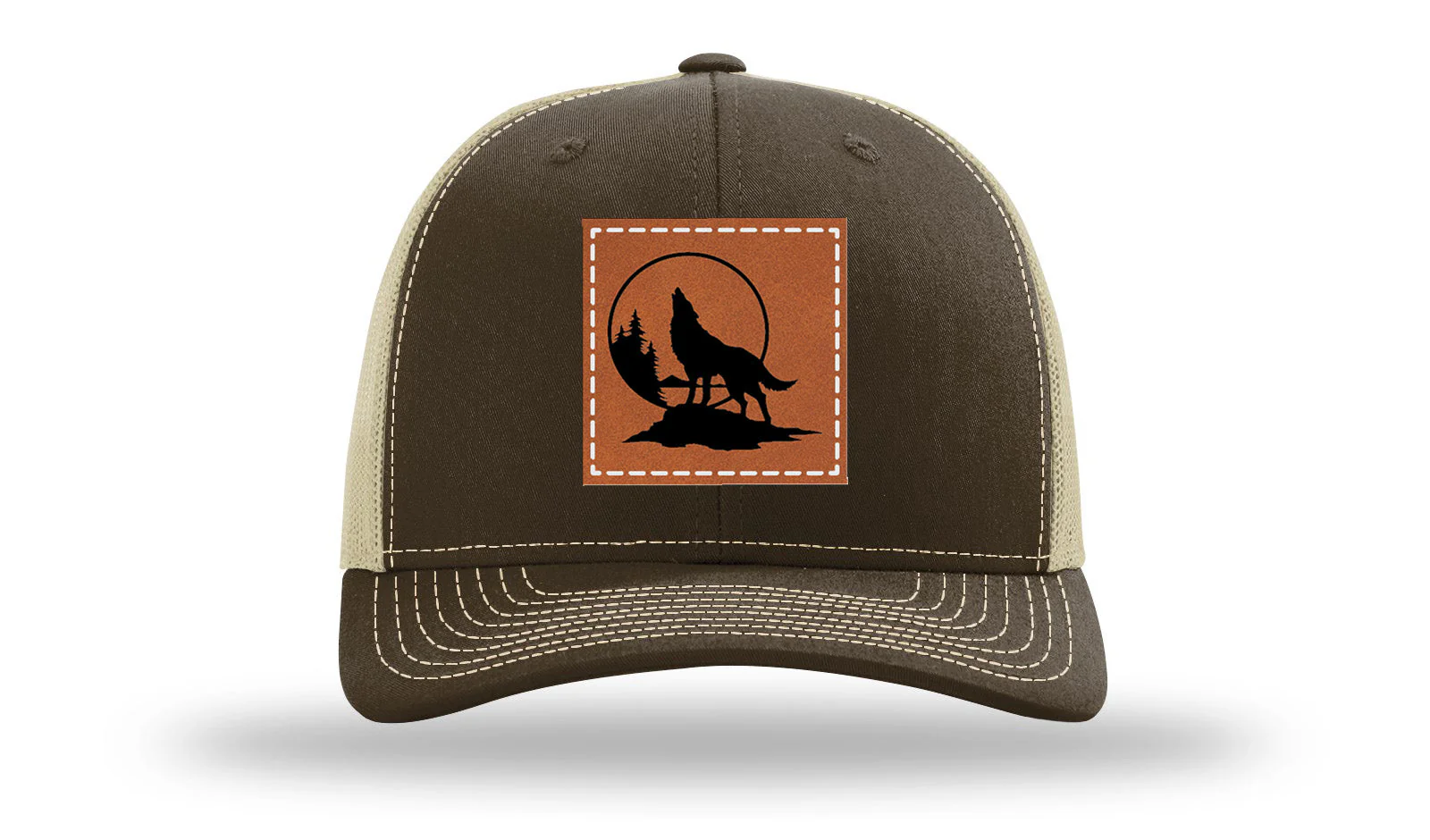 Wolf Leather Patch Richardson 112 Hat - Image 8